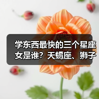 学东西最快的三个星座女是谁？天蝎座、狮子座、摩羯座解析（图3）