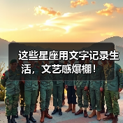 这些星座用文字记录生活，文艺感爆棚！（图1）