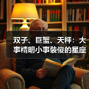 双子、巨蟹、天秤：大事精明小事装傻的星座真相（图3）