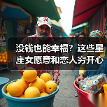 没钱也能幸福？这些星座女愿意和恋人穷开心！（图1）