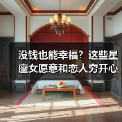 没钱也能幸福？这些星座女愿意和恋人穷开心！（图3）