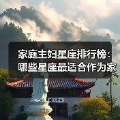 家庭主妇星座排行榜：哪些星座最适合作为家庭主妇？（图1）