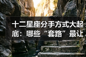 十二星座分手方式大起底：哪些“套路”最让人无语？（图3）