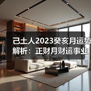 己土人2023癸亥月运势解析:正财月财运事业全攻略(图4) 己土人2023癸亥月运势解析:正财月财运事业全攻略(图4)