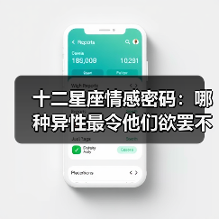 十二星座情感密码:哪种异性最令他们欲罢不能?(图3) 十二星座情感密码:哪种异性最令他们欲罢不能?(图3)