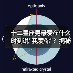 十二星座男最爱在什么时刻说 十二星座男最爱在什么时刻说