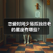恋爱时间少易孤独终老的星座有哪些?(图4) 恋爱时间少易孤独终老的星座有哪些?(图4)