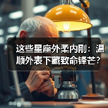 这些星座外柔内刚:温顺外表下藏致命锋芒?(图3) 这些星座外柔内刚:温顺外表下藏致命锋芒?(图3)