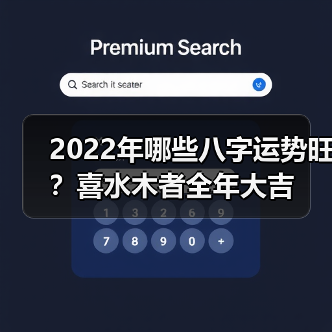 2022年哪些八字运势旺？喜水木者全年大吉（图1）