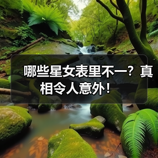 哪些星女表里不一？真相令人意外！