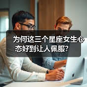 为何这三个星座女生心态好到让人佩服？
