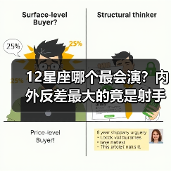 12星座哪个最会演？内外反差最大的竟是射手座？