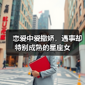 恋爱中爱撒娇，遇事却特别成熟的星座女（图4）