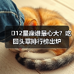 12星座谁最心大？吃回头草排行榜出炉