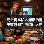 晚上容易陷入抑郁的星座有哪些？原因让人意外！