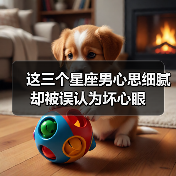 这三个星座男心思细腻却被误认为坏心眼
