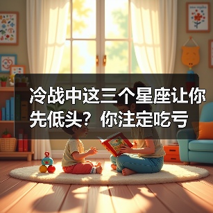 冷战中这三个星座让你先低头？你注定吃亏