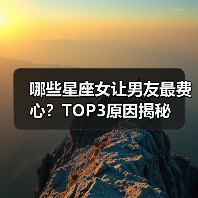 哪些星座女让男友最费心？TOP3原因揭秘