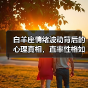 白羊座情绪波动背后的心理真相,直率性格如何引发?(图4) 白羊座情绪波动背后的心理真相,直率性格如何引发?(图4)