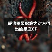 爱情里最愿意为对方付出的星座CP（图3）