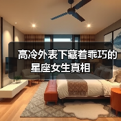 高冷外表下藏着乖巧的星座女生真相