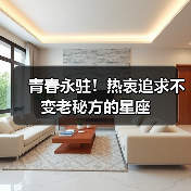 青春永驻！热衷追求不变老秘方的星座