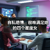 自私绝情，很难满足她的四个星座女