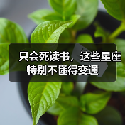 只会死读书,这些星座特别不懂得变通(图3) 只会死读书,这些星座特别不懂得变通(图3)