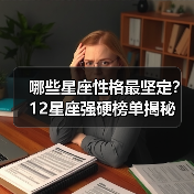 哪些星座性格最坚定？12星座强硬榜单揭秘