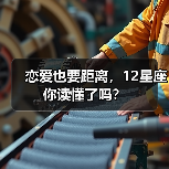 恋爱也要距离，12星座你读懂了吗？（图4）