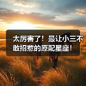 太厉害了！最让小三不敢招惹的原配星座！（图3）