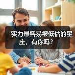实力最容易被低估的星座，有你吗？
