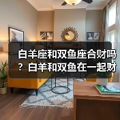 白羊座和双鱼座合财吗？白羊和双鱼在一起财运如何？