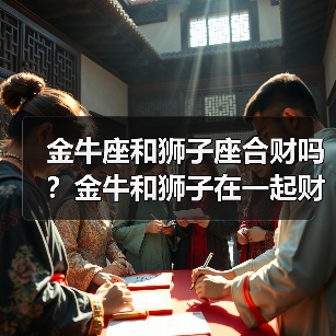 金牛座和狮子座合财吗?金牛和狮子在一起财运如何?(图3) 金牛座和狮子座合财吗?金牛和狮子在一起财运如何?(图3)