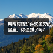 明明有钱却喜欢装穷的星座,你遇到了吗?(图4) 明明有钱却喜欢装穷的星座,你遇到了吗?(图4)