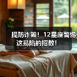 提防诈骗！12星座警惕这易陷的招数！（图1）