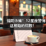 提防诈骗！12星座警惕这易陷的招数！