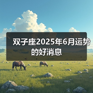 双子座2025年6月运势的好消息(图3) 双子座2025年6月运势的好消息(图3)
