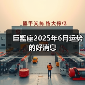 巨蟹座2025年6月运势的好消息