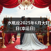 水瓶座2025年6月大旺日(幸运日)(图1) 水瓶座2025年6月大旺日(幸运日)(图1)