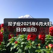 双子座2025年6月大旺日(幸运日)（图4）
