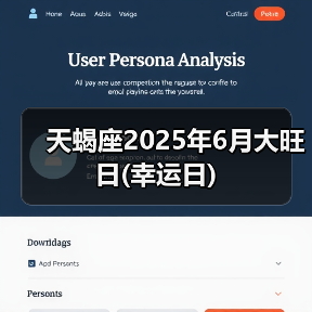 天蝎座2025年6月大旺日(幸运日)