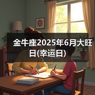 金牛座2025年6月大旺日(幸运日)（图3）