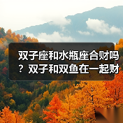 双子座和水瓶座合财吗?双子和双鱼在一起财运如何?(图2) 双子座和水瓶座合财吗?双子和双鱼在一起财运如何?(图2)