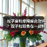 双子座和摩羯座合财吗?双子和双鱼在一起财运如何?(图4) 双子座和摩羯座合财吗?双子和双鱼在一起财运如何?(图4)