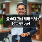 盘点嘴巴越甜运气越好的星座top4(图2) 盘点嘴巴越甜运气越好的星座top4(图2)